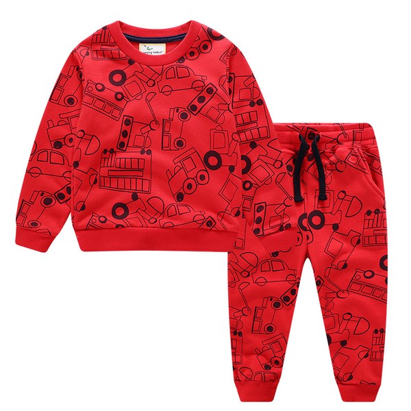 Trucks and Trains Toddler Jogger Set