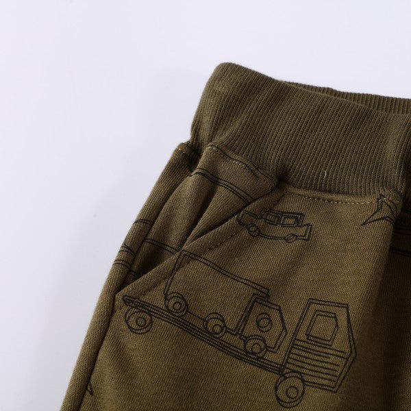 Bulldozer Toddler Boy Jogger Pants