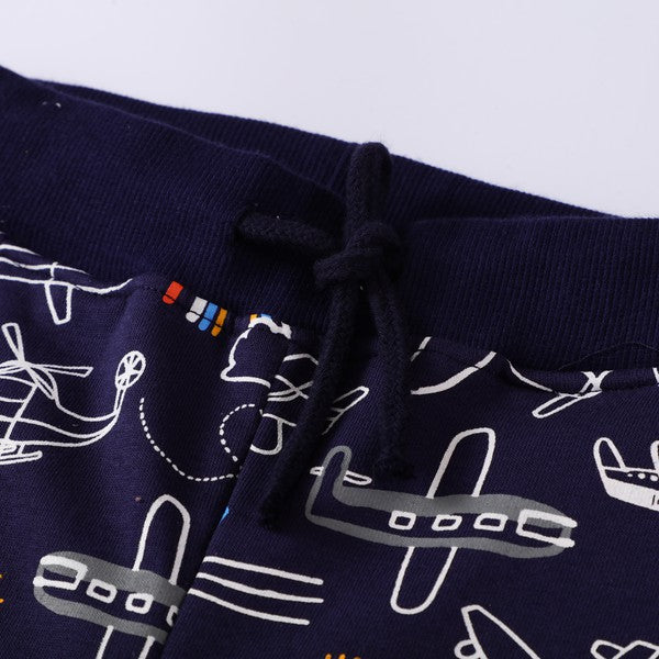Flying Objects Toddler Boy Joggers
