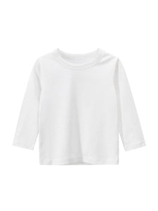 Solid Long Sleeved Toddler Boy Tee