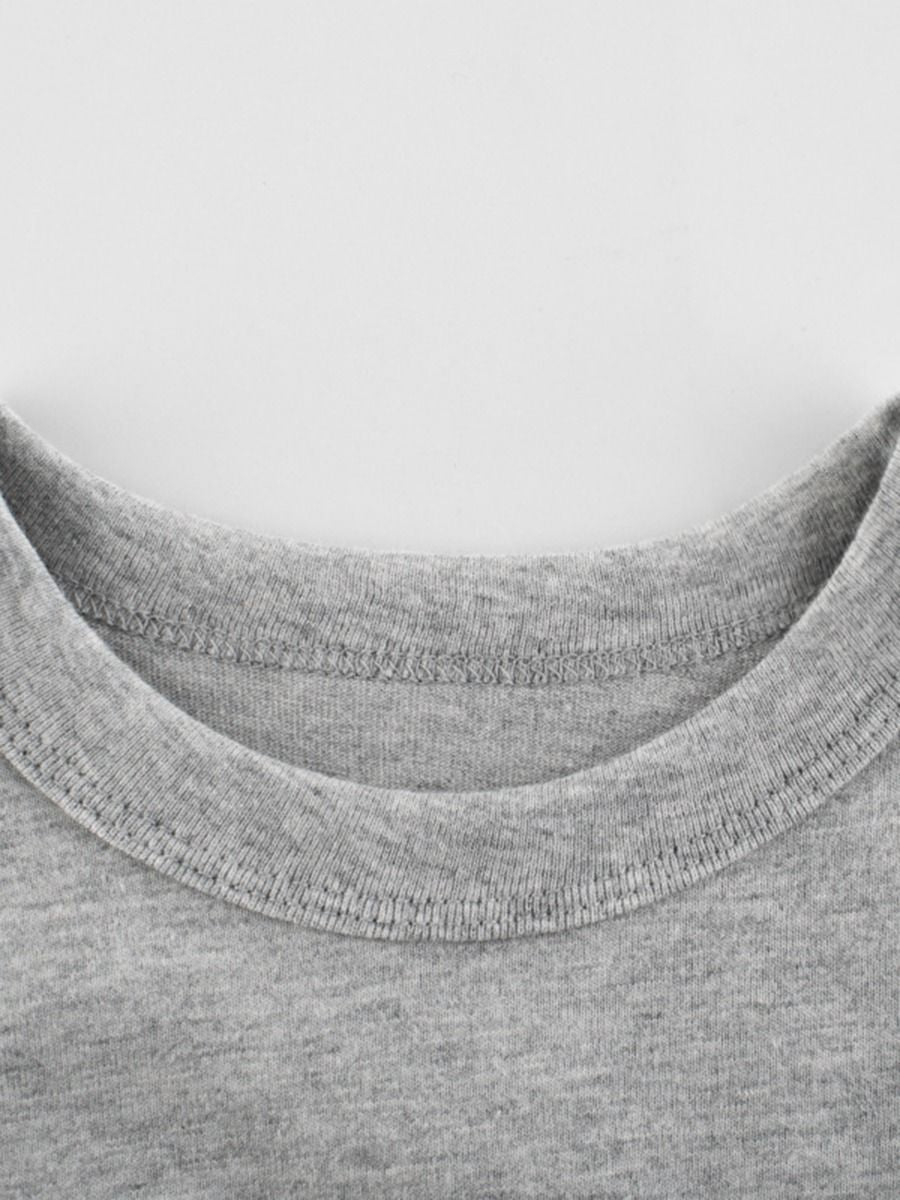 Solid Long Sleeved Toddler Boy Tee