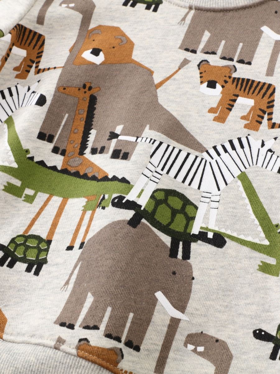 Zoo Animals Toddler Boy Jogger Set