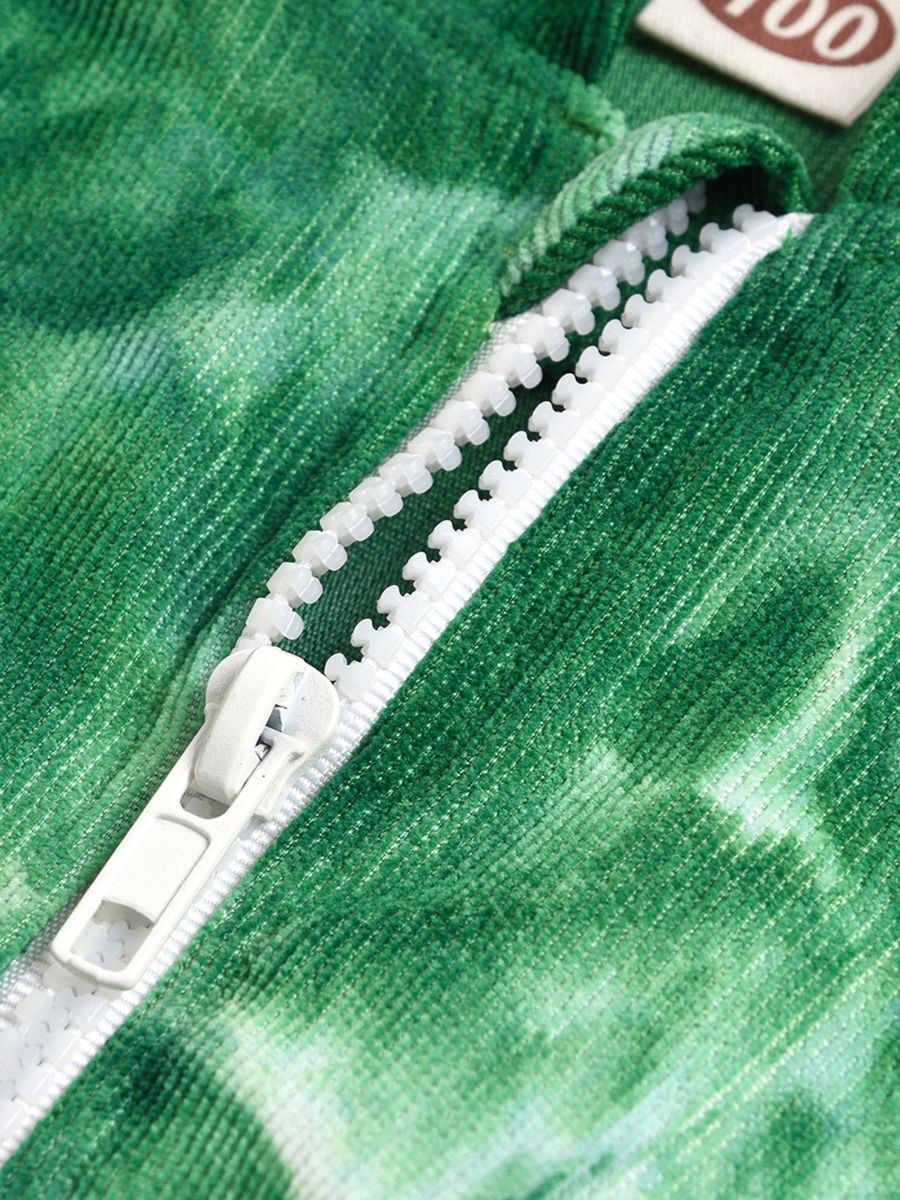 Corduroy Tie-Dye Toddler Hoodie Jacket