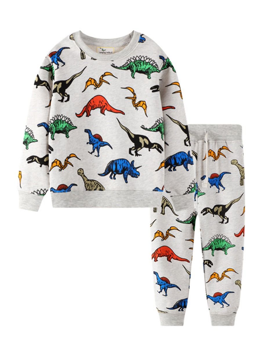 Colorful Dino Toddler Jogger Set