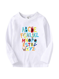 Colorful Alphabet Toddler Boy Shirt