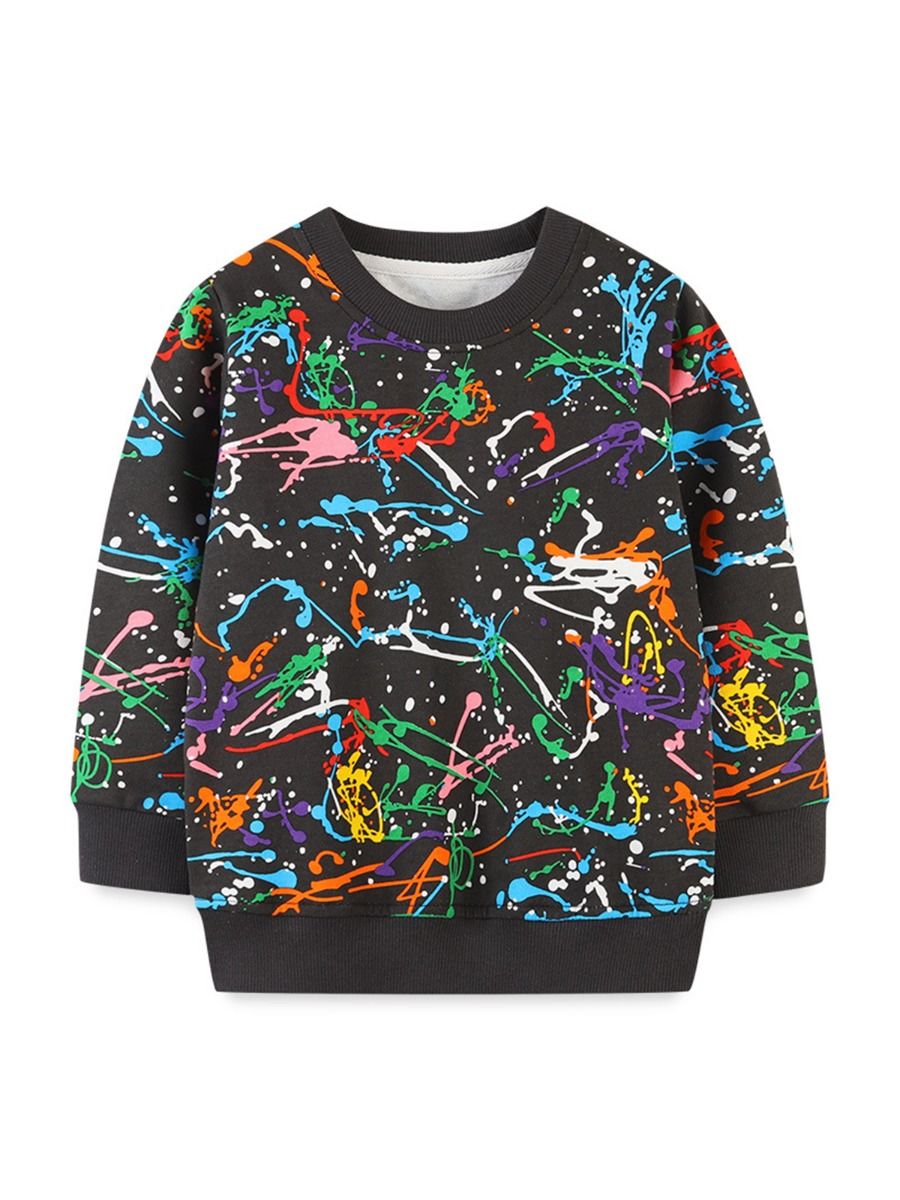 Splattered Toddler Boy Sweatshirt