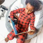Load image into Gallery viewer, Gingham Toddler Boy Pajamas
