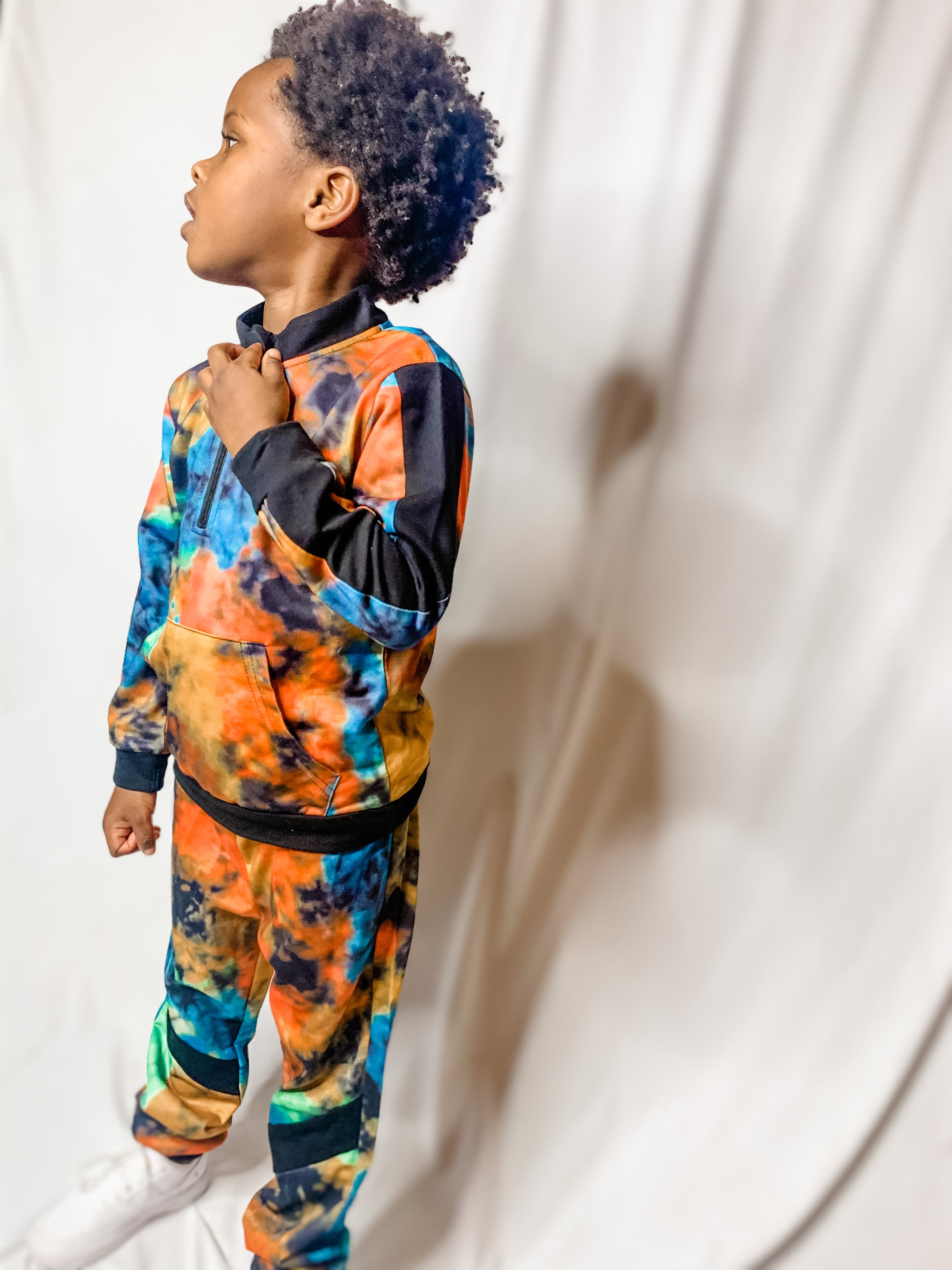 Tie Dyed Toddler Boy Jogger Set
