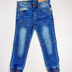 Load image into Gallery viewer, Pockets-A-Plenty Toddler Boy Denim Joggers
