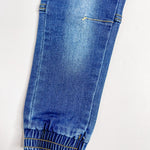 Load image into Gallery viewer, Pockets-A-Plenty Toddler Boy Denim Joggers
