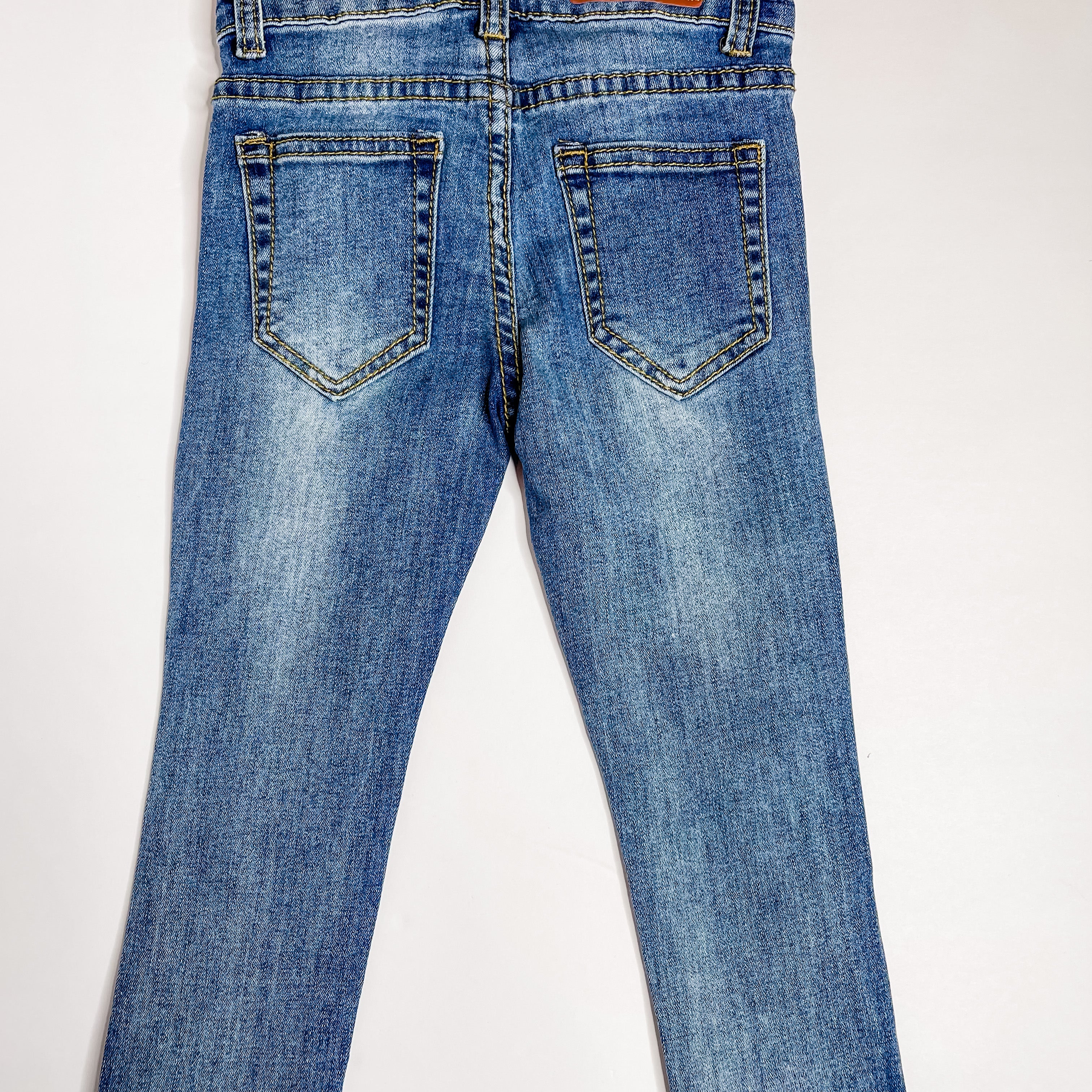 Red Feather Distressed Jeans