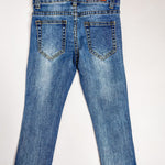 Load image into Gallery viewer, Red Feather Distressed Jeans
