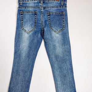 Red Feather Distressed Jeans