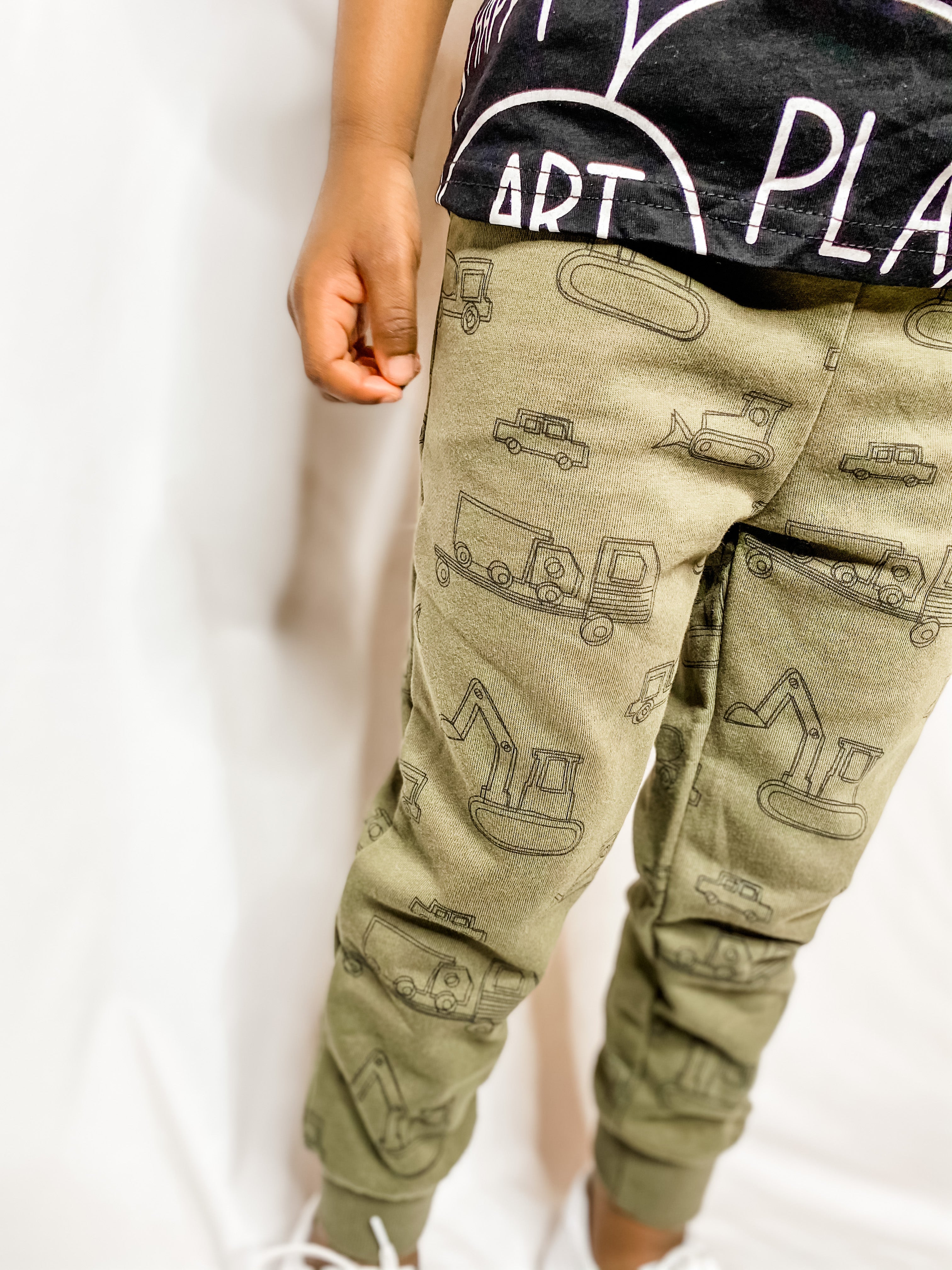 Bulldozer Toddler Boy Jogger Pants
