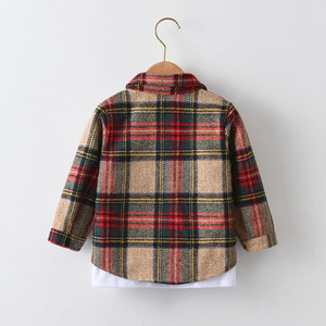 Toasty Plaid Toddler Boy Shirt